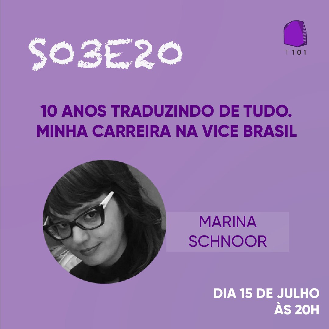xltors101's tweet photo. E vem aí: 10 anos traduzindo de tudo. Minha carreira na VICE Brasil com Marina Schnoor.
Na palestra Marina vai falar um pouco sobre sua carreira e as coisas que aprendeu sobre tradução colocando a mão na massa nesses anos todos.
https://t.co/UCkzYScw3w
#traducao #vicebrasil https://t.co/vygEs1mvEw