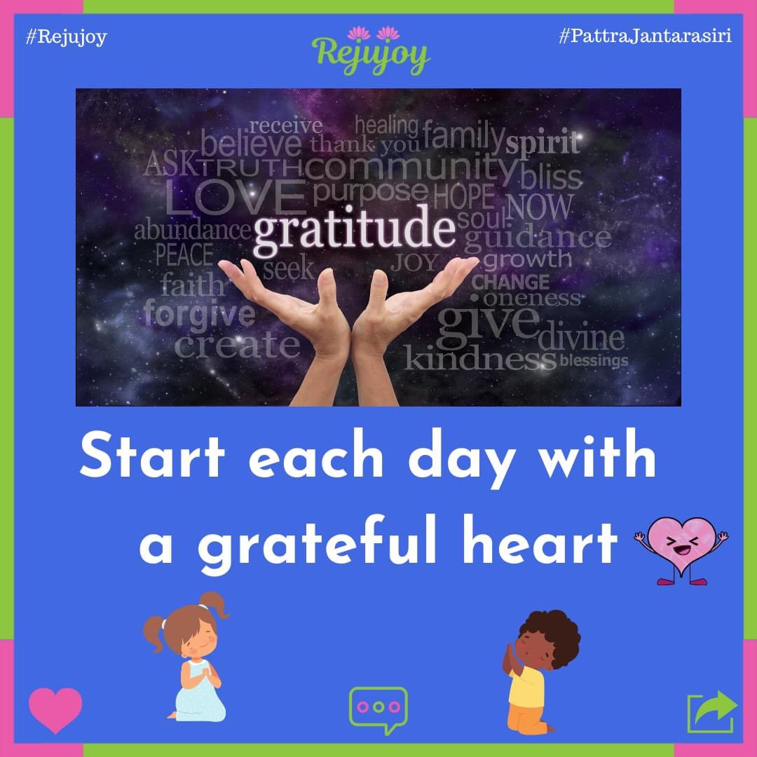rejujoy's tweet photo. Daily Dose Of Grateful Life "Gratitude ❤️😇" Tactic  #love #gratefulheart #gratefullife #rejujoy #rejujoylife #pattrajantarasiri #happiness #positivity #hope #joyfullife https://t.co/xZ9MScpUv1