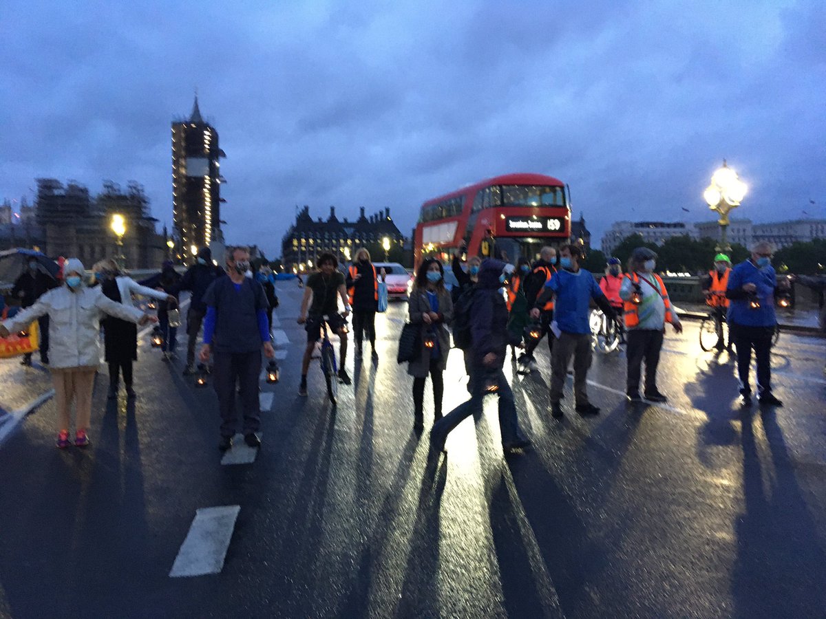 marcuschown's tweet photo. Candle-lit vigil tonight, walking to Downing Street, to remember the ~65,000 dead from Covid-19 @keepnhspublic https://t.co/o4TU2OmWbD