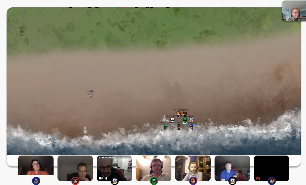 Pooltoolio's tweet photo. Hanging out down by the water at the virtual summit and meeting new friends. Our world has changed forever. #CardanoVirtualSummit https://t.co/NN8IbKg3ej