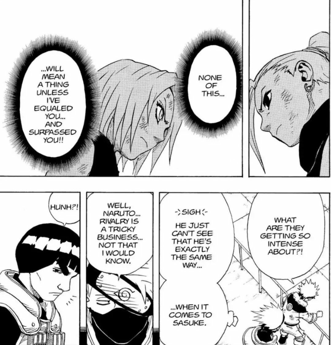 Naruto never cried for Sakura, he never fought for her, he never enpathized with her unless Sasuke was involved, despite both sharing themes that could have got them closer. Such as his rivalry with Sasuke or she worried for her master.