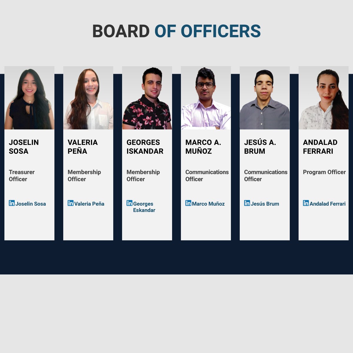 SPEUDOAnz's tweet photo. [1/3] Nueva junta oficial del capítulo estudiantil SPE de la Universidad de Oriente núcleo Anzoátegui 2020 - 2021.

Tags: #SPE #UDOAnz #SPEUDOAnz #SPEStudentChapter #BoarOfOfficers
#WeAreSPE #UDO #SPEVenezuela https://t.co/bGKuYE3UJc
