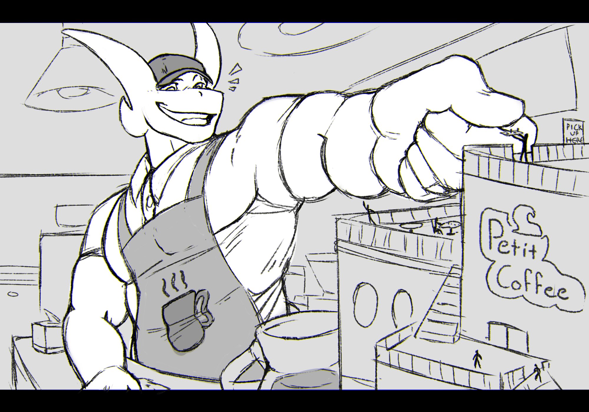 Draxi on X: RT @SizableDanger: He's happy to serve you! ☕️  t.coNdO1ZLSrXc  X