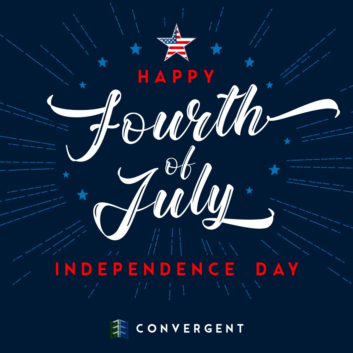 ConvergentTPA's tweet photo. Wishing everyone a blessed and safe weekend! Happy Independence Day! #independenceday #4thofjuly #blessings https://t.co/eaUzhhSKZF