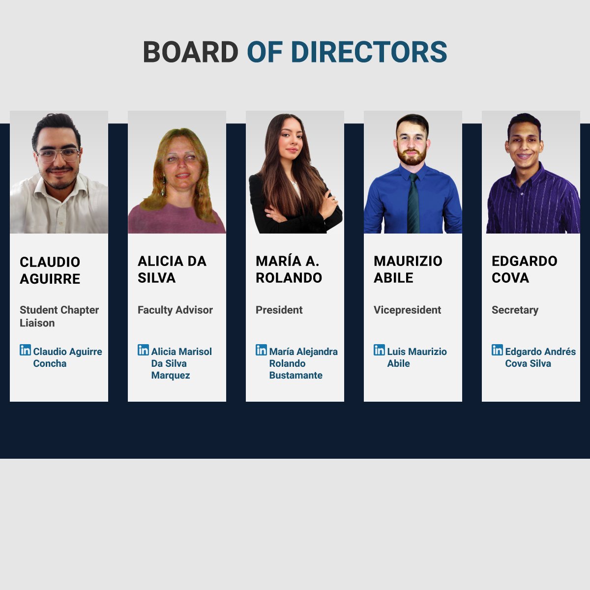 SPEUDOAnz's tweet photo. [3/3] Nueva junta oficial del capítulo estudiantil SPE de la Universidad de Oriente núcleo Anzoátegui 2020 - 2021.

Tags: #SPE #UDOAnz #SPEUDOAnz #SPEStudentChapter #BoarOfDirectors
#WeAreSPE #UDO #SPEVenezuela https://t.co/r5ZMCGJJA0