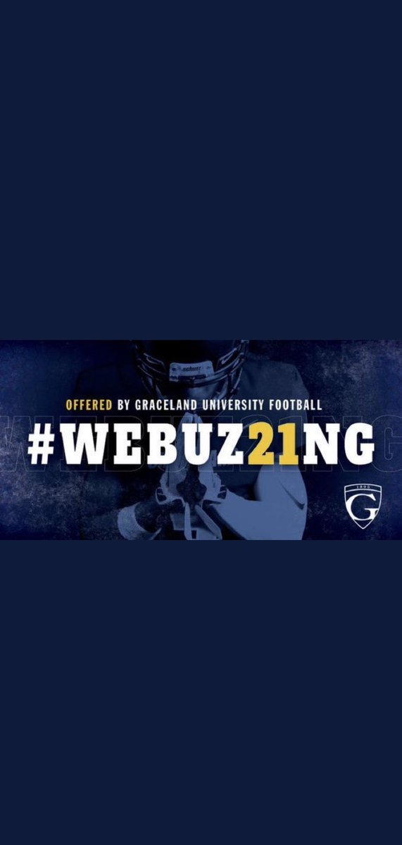JaxonHarris6's tweet photo. Blessed to receive my first offer from Graceland University ! @GracelandFB @willie_lawrence @MHS_FB_Recruits #WeBuz21ng #TheStingdom #WeAreGraceland https://t.co/BZJZcyunWn