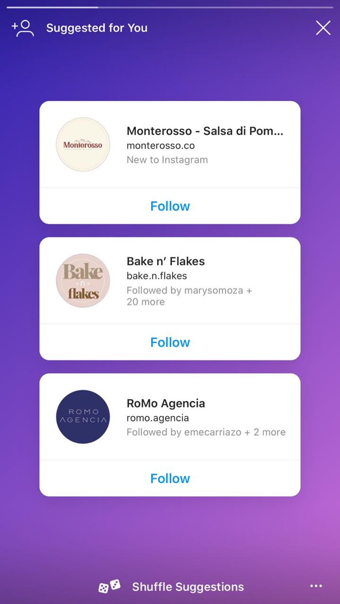 marmaproject's tweet photo. IG continues on making improvements to the social media app during lockdown. 
👉🏻 Now introducing #FollowSuggestions in Story Format #Algorithms #SocialMediaUpdate @instagram https://t.co/vT2bpwqYST