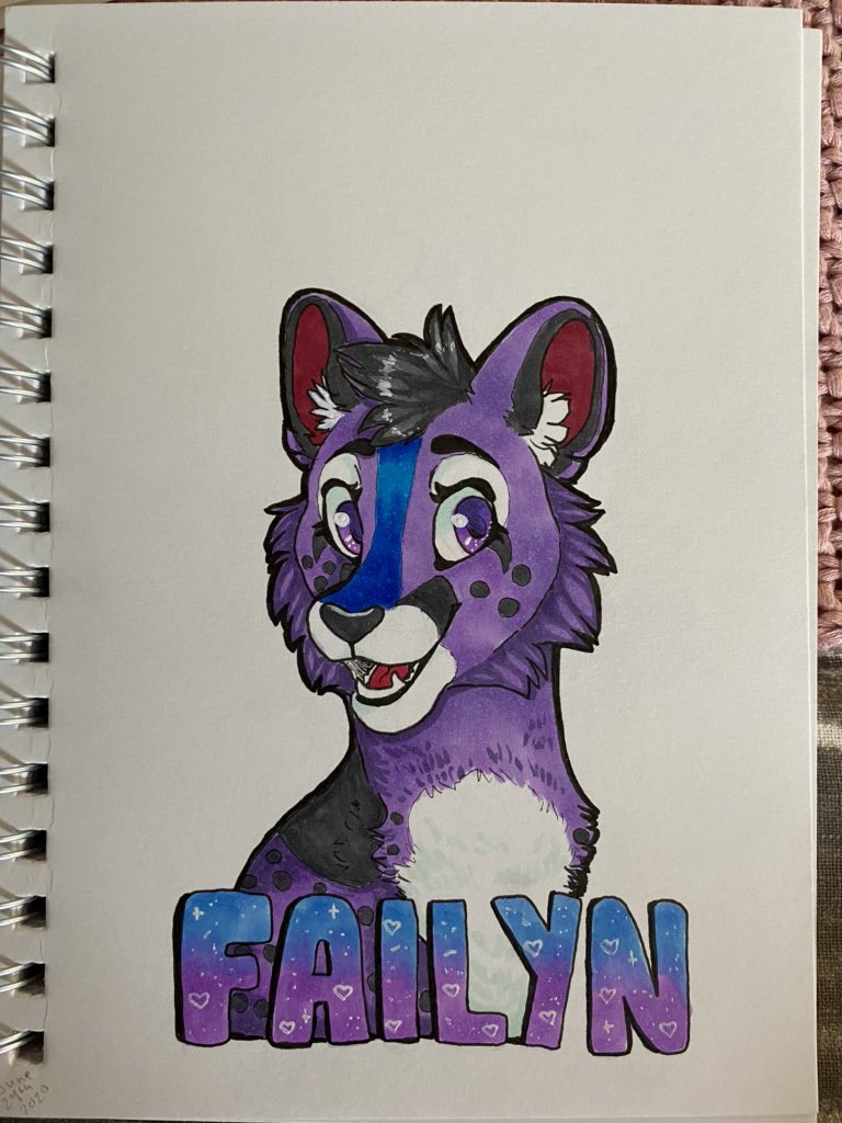 hotcacaobean's tweet photo. I’ve already posted this elsewhere,, but here’s a fun badge experimentation I did~ #furry #furryart #fursona #fursonabadge #furrybadge #art #traditionalart #oc #ocart https://t.co/zVihP9yj41