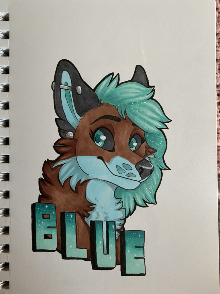 hotcacaobean's tweet photo. I’ve already posted this elsewhere,, but here’s a fun badge experimentation I did~ #furry #furryart #fursona #fursonabadge #furrybadge #art #traditionalart #oc #ocart https://t.co/zVihP9yj41