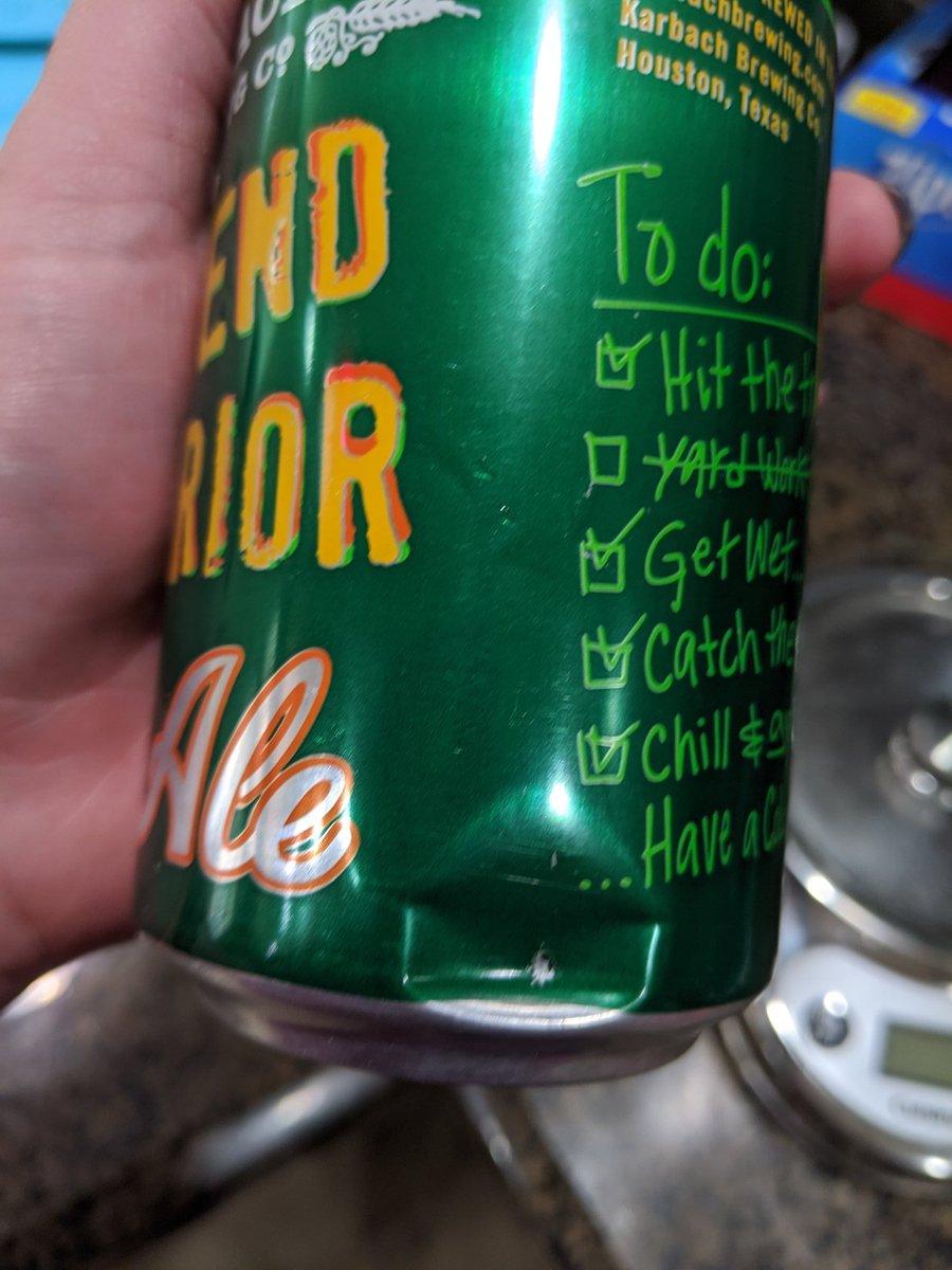 Alleyoops11's tweet photo. @karbachbrewing just bought a 6 pack at HEB and got dented 1/3 full can of unopened weekend warrior ☹️ #4thofJuly #4thofjulyweekend  #karbachbrewing #sadbeer #coronavirus #texas # https://t.co/A8Xww8fg4Y
