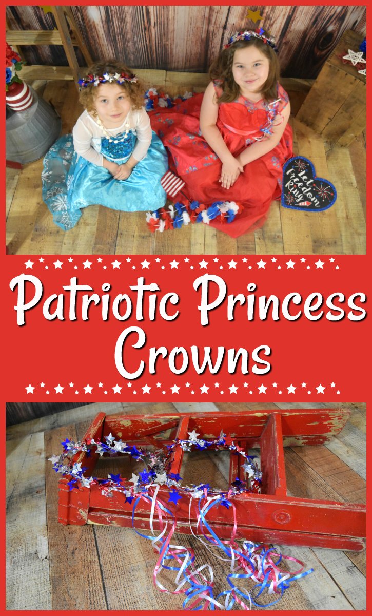 FLChefNicole's tweet photo. These DIY princess crowns are made in minutes with garland and ribbon and are a fun craft to make this summer! #kidscraft #4thofJuly https://t.co/NtdKeOyKLy https://t.co/xxbDmHhBq2