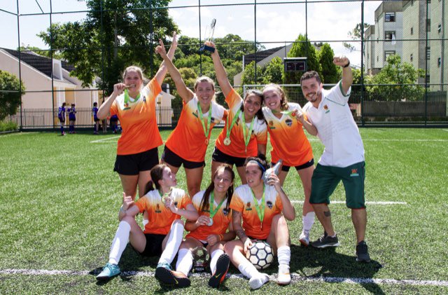 My first tournament playing society soccer! Awesome experience that improved my footwork immensely! The smaller field requires you to think and act much faster, and that is always good! Happy to see such good team work and to have been the top scorer of the championship!