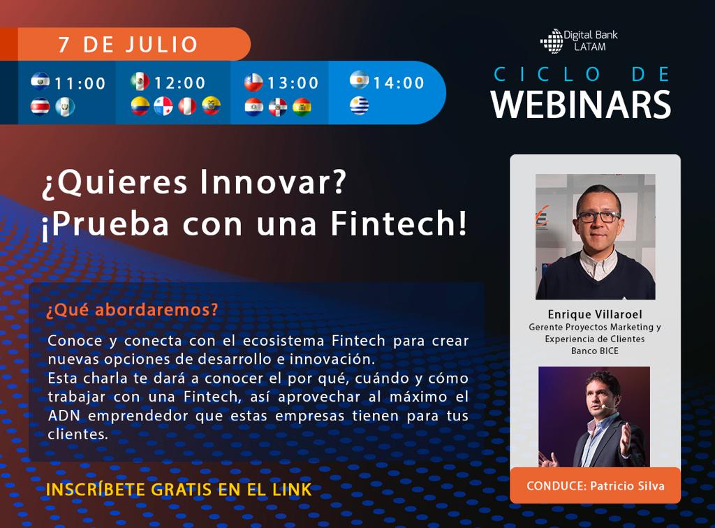 DigitalBankLA's tweet photo. En el próximo #DigitalBankWebinar conoceremos cómo el ecosistema #Fintech  ha brindado opciones de desarrollo e #innovación a las empresas tradicionales. Inscríbete 👉 https://t.co/3pmkuavowZ

Enrique Villaroel
@bancobice https://t.co/N8pGQBbe8l