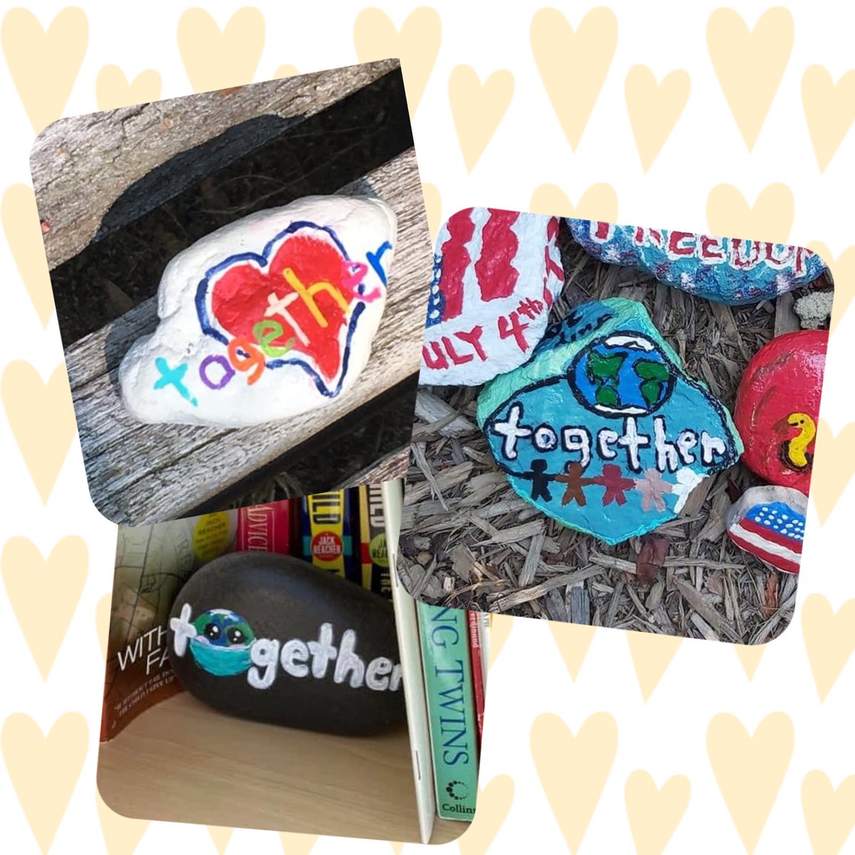 rvarocks804's tweet photo. Happy International Drop a Rock Day! ♥️⭐️🎉
•
#rvarocks #internationaldroparockday #droparockday #wordrocks #together #droparock #togetherwearestronger #togetherwecan #communityart #paintedrocks #rva #rvaart #rvaartist https://t.co/Kc5wataktY