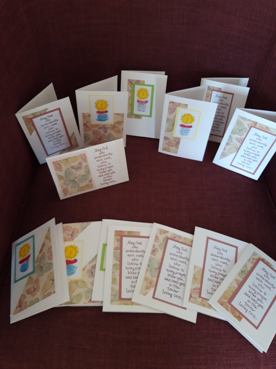 H2MSchools's tweet photo. Last card made! Ready to go out next week. I wonder who will get one and which! #schools #workingsohard #dioceseofleeds #manchesterdiocese https://t.co/q4cpvY7rxR