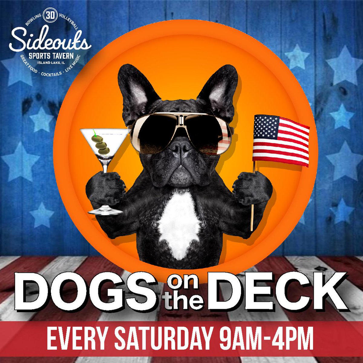 SideoutsBar's tweet photo. Go out for breakfast, brunch or lunch with your friends and/or your furry friends! Every Saturday from 9am-4pm. #sideouts #sideoutssportstavern #volleyball #sandvolleyball #islandlake #thenewsideouts #maitais #bestpatiointhearea#dogsonthedeck #brunch #bestbreakfast https://t.co/k5Ga0XmYJK
