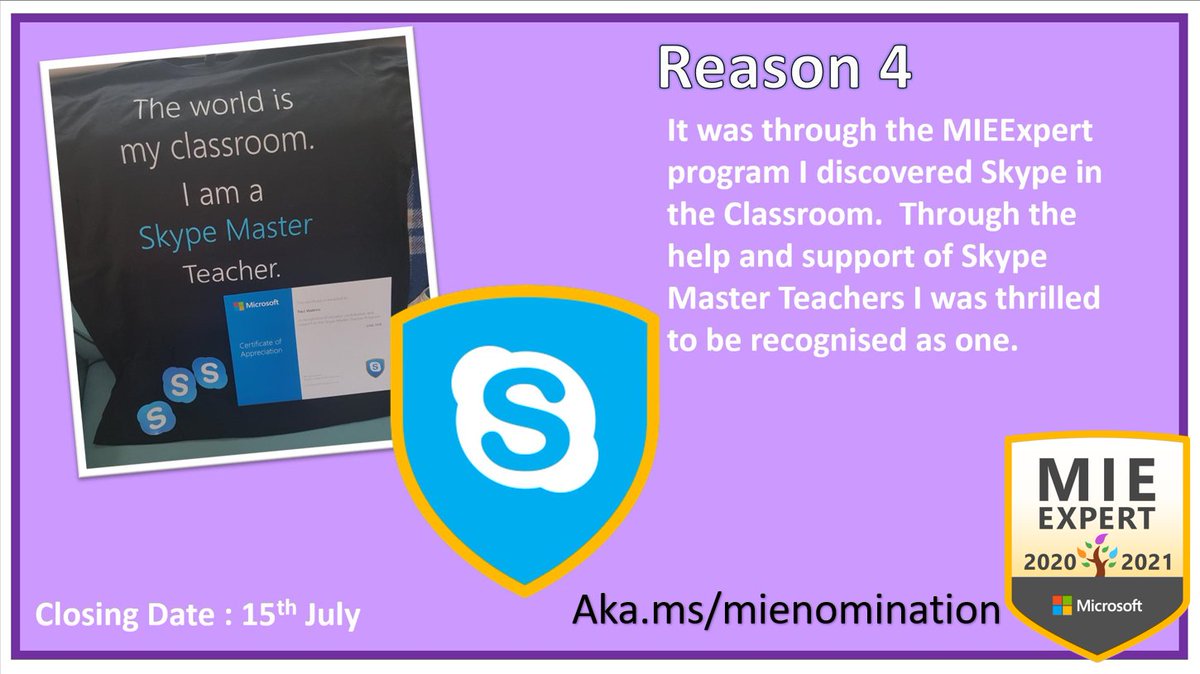 Lanny_Watkins's tweet photo. Why become a #MIEExpert?
It was through the support and encouragement of #MIEExperts I was introduced to and started using @SkypeClassroom
From this my pupils have experienced amazing global learning experiences!
How does your community help you?
#MicrosoftEDU #Skype2Learn https://t.co/I3cecUu1IX