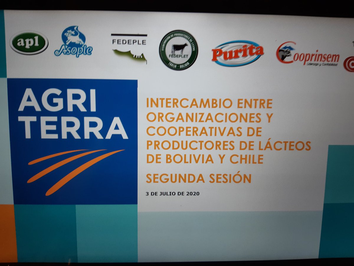 Ninoskagh's tweet photo. @Agriterra #GiraVirtual Muchas gracias! @COOPRINSEM #Colun @dieteruslar #Chile por intercambiar con asoc lecheros Bolivia #Fedeple #Fedeplet #Asople #APL #LaPurita el poder del modelo cooperativo, una gobernanza robusto y una empresa rentable que genera valor al socio @aviscarram https://t.co/bIp71bHX4y