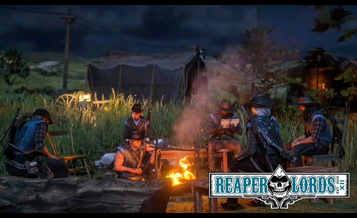 ReaperLordsMC's tweet photo. Back at camp before another day in West Elizabeth
#reaperlordsmc #RedDeadRedemption2 #RedDeadOnline #rdr2 #reddeadcrew https://t.co/9mAr91afgB