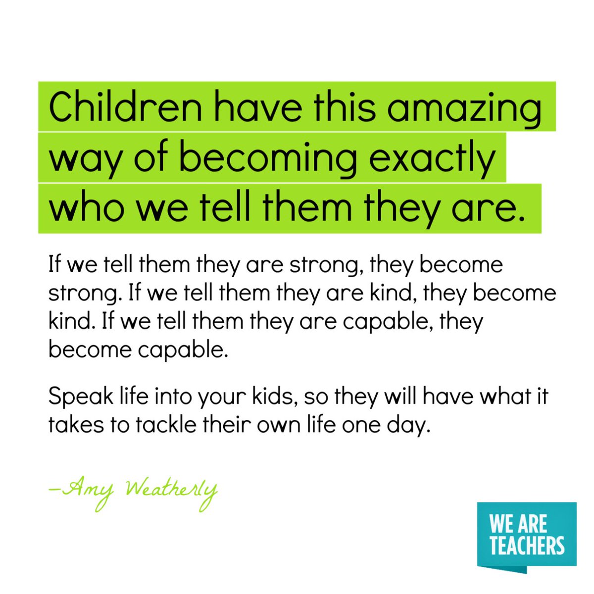 WeAreTeachers's tweet photo. Don't they? 💚 https://t.co/uXhCrEAUzn