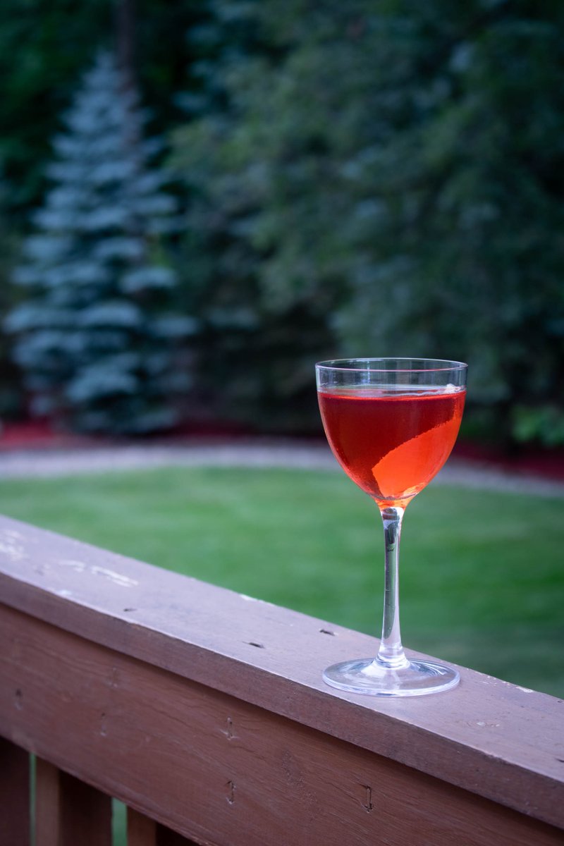 FirstPour's tweet photo. There's something delightfully festive about an Old Pal around Independence Day. If you looking for a cocktail with complex flavor and a reddish hue then this #Negroni relative is for you! https://t.co/bQCqN7hRui Made w/ @campari @RittenhouseRye #Dolin #DryVermouth https://t.co/tUHdt3DDpF