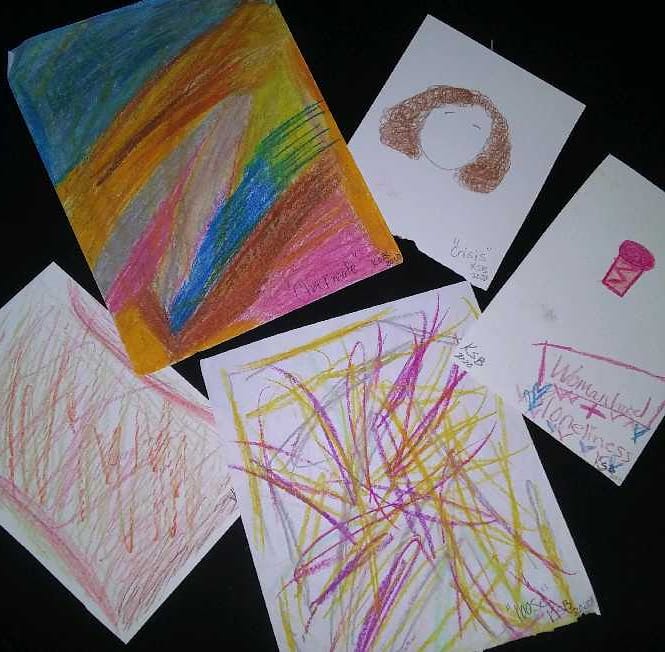 Mimithemulatto's tweet photo. Starter pack of the KSB "Oil Pastel" collection. Includes past self portrait, abstract, + sketch. Not for sale. ✨ https://t.co/9bZmZynZpi