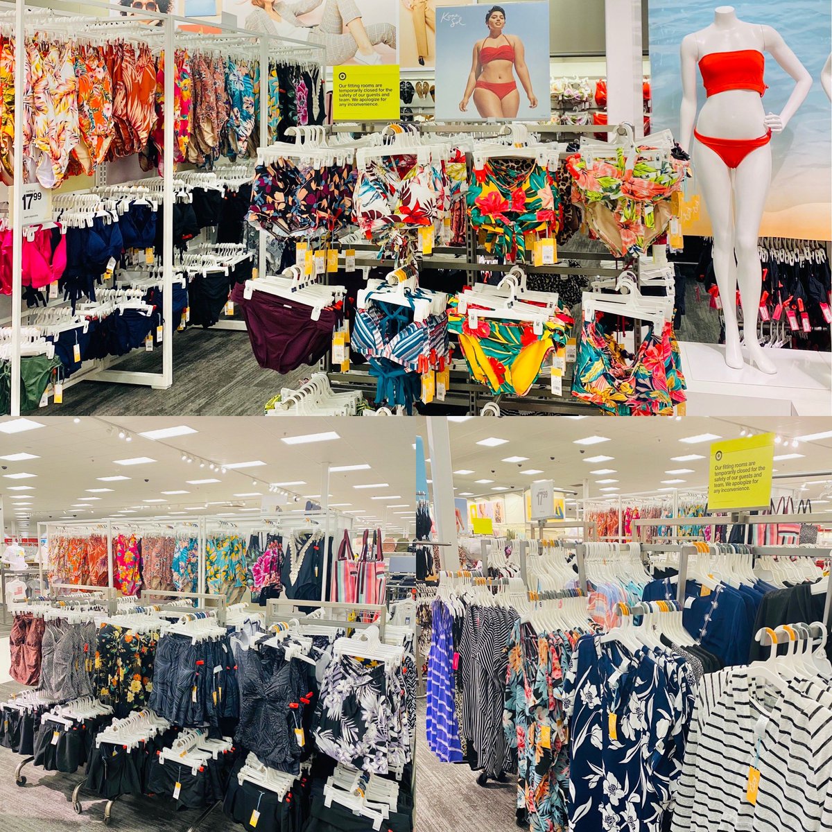 110 Degree weather means gotta get those swim departments pool ready! Guests are going to love how easy it is to shop for their favorite styles! 👙🌞🌊