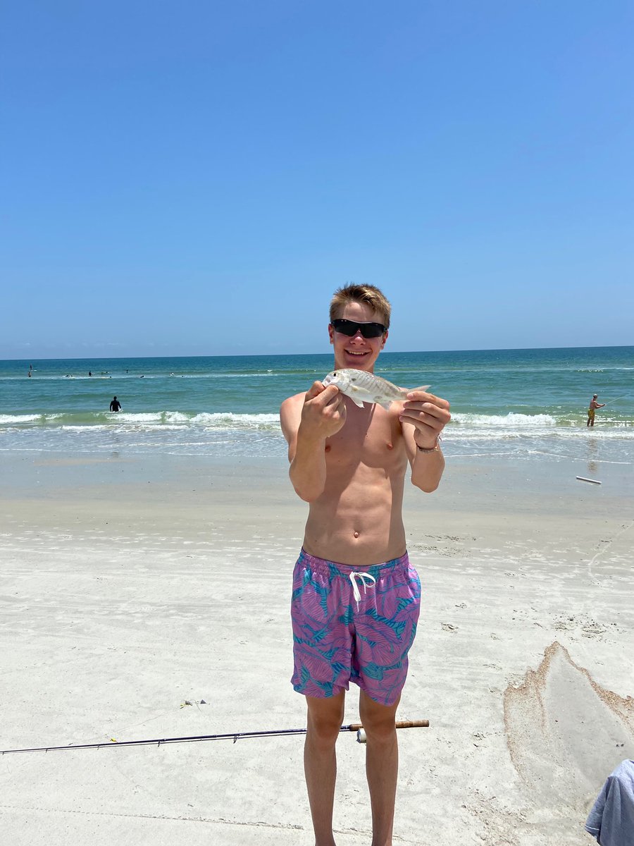 RidefortheAs's tweet photo. Fishing day in Jacksonville Beach! https://t.co/jHO44QTOgZ