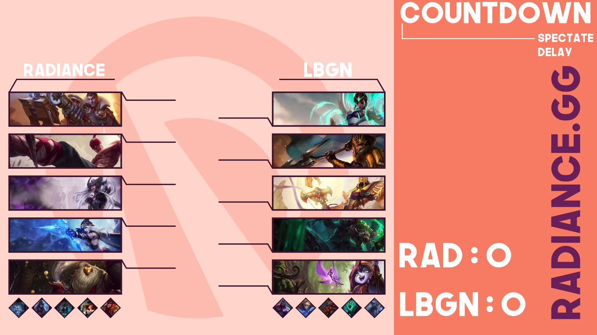 TheKingsGFX's tweet photo. Insanely happy to see my work on @RadianceGG 's stream last night vs LGBN! With @Tanner_Metro &amp; @lol_Smax as the casters!

Thank you @VeniLove_ &amp; @USBOfficial for the oppurtunity! https://t.co/i6TXioo96F