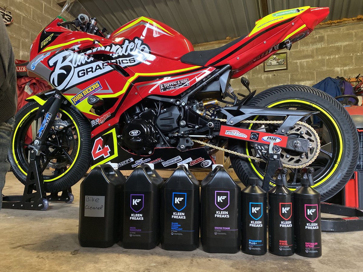 Thanks to Michael of <a href="/KleenFreaks/">Kleen Freaks</a> driving up today with the fresh delivery of products to keep the bike looking its best 👌