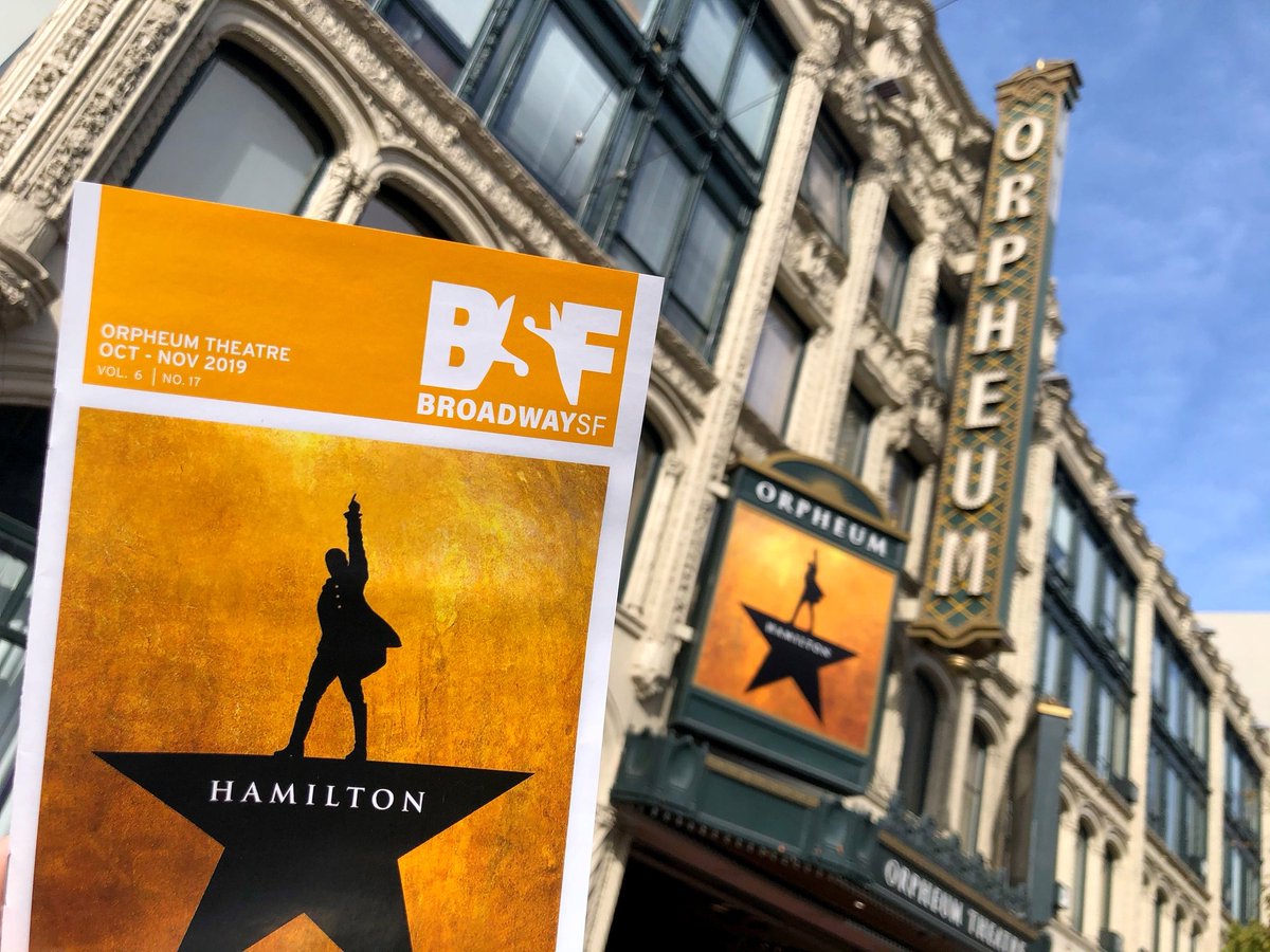 atgsanfrancisco's tweet photo. RT if you saw @HamiltonMusical at the Orpheum Theatre in San Francisco! #HamiltonSF #Hamilton https://t.co/cQCAIDVQdz