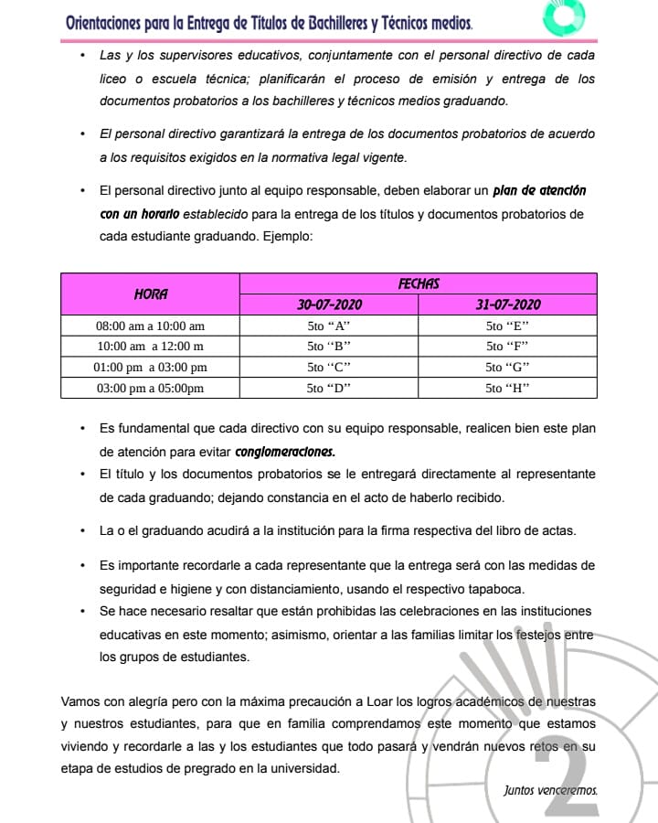 🚨Atención Directoras y Directores te presentamos las Orientaciones para la entrega de Títulos para los Bachilleres y Técnicos Medios de la República Bolivariana De Venezuela
.<a href="/NicolasMaduro/">Nicolás Maduro</a> @psuvaristobulo #GraciasPuebloHeróico 
@MPPEDUCACION <a href="/RosangelaOrozco/">Rosangela Orozco</a> @Nancyor7