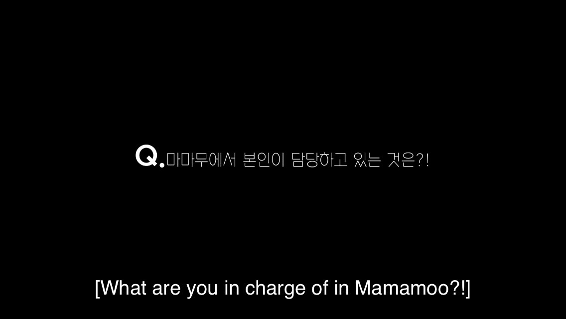 wheein really said that she’s in charge of being a genius in mamamoo