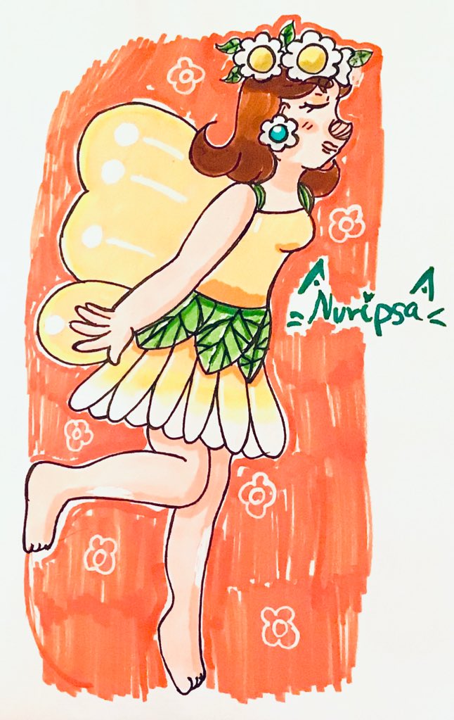 Nuripsa1's tweet photo. Daisy fairy from mario kart tour!!

(And a few Messy doodles)

UvU

#draw #drawing #traditionaldraw #daisy #princessdaisy #fairydaisy #princessorange #orange #mariokart #MarioKartTour  #doodles #sketch #markers https://t.co/sCuUGTtqkw