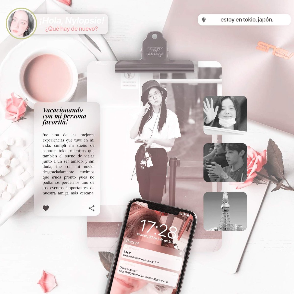 pinceIcoIorido's tweet photo. ─( #triptotokyo ) ;
. . . 💌🌷☁️🌿
𝚓𝚞𝚕𝚢 𝟶𝟹.
como ya he mencionado, es y será de las mejores experiencias y un viaje inolvidable. el primero de muchos. fue increíble.
@corpple mi angelito. 💞 https://t.co/fJnQlF4v4H