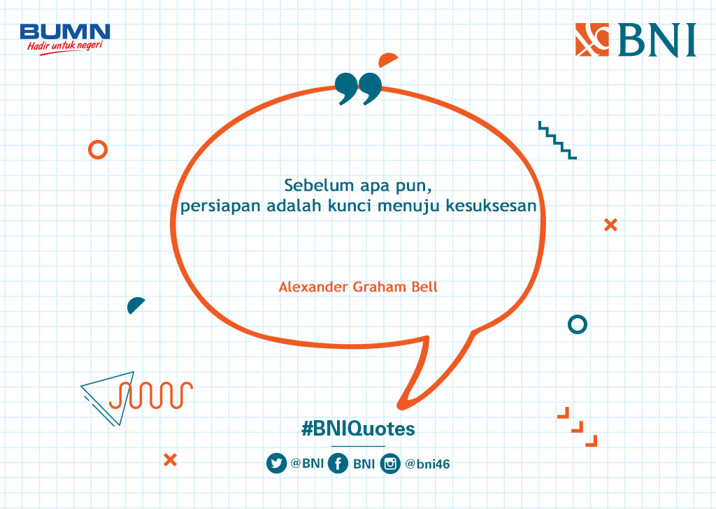 BNI's tweet photo. Persiapkan segala yang diperlukan mulai dari sekarang yaa, Tweeps #BNIQuotes https://t.co/Ma2QCjRAXd