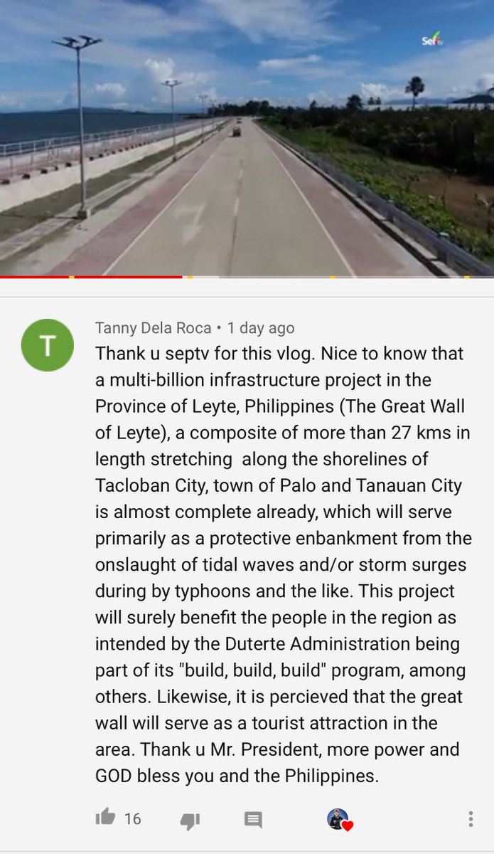 Nenvy07's tweet photo. Wow!😱 May multi-billion infrastructure project pala sa Province of Leyte (The Great Wall of Leyte) na never ko pa napanuod sa MSM media!🤔

Bahagi ito ng "Build, Build, Build Program" ng administrasyong Duterte! Good job, Tay Digong! 👊🏼👏🏼😍🥰 

@YesYesYo13 @boykape @ilda_talk https://t.co/mzEloz7P5P