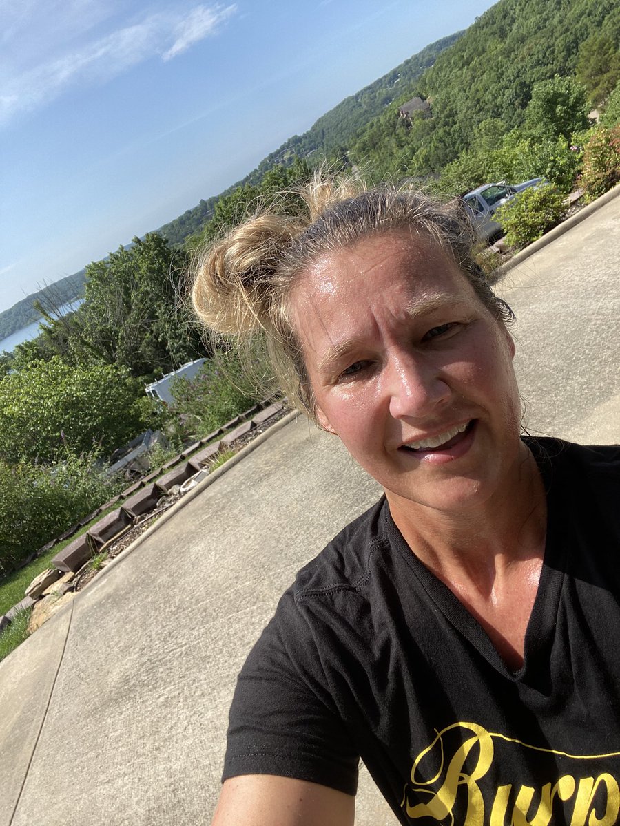 DixonVolleyball's tweet photo. Great day for a vacay sandbag workout... and as an added bonus my sister joined me! #workouthair #tablerocklake https://t.co/GFCz7x1Aw3