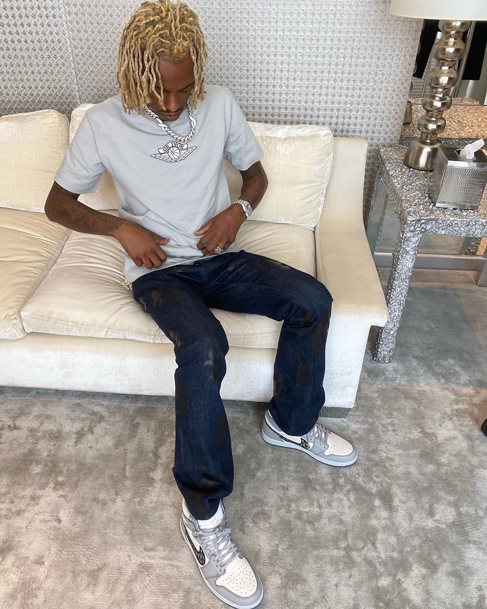 ComplexSneakers's tweet photo. “I’m in Dior, I got that drip from Kim Jones.” @RichtheKid got his pair. https://t.co/trcB3gqyA1