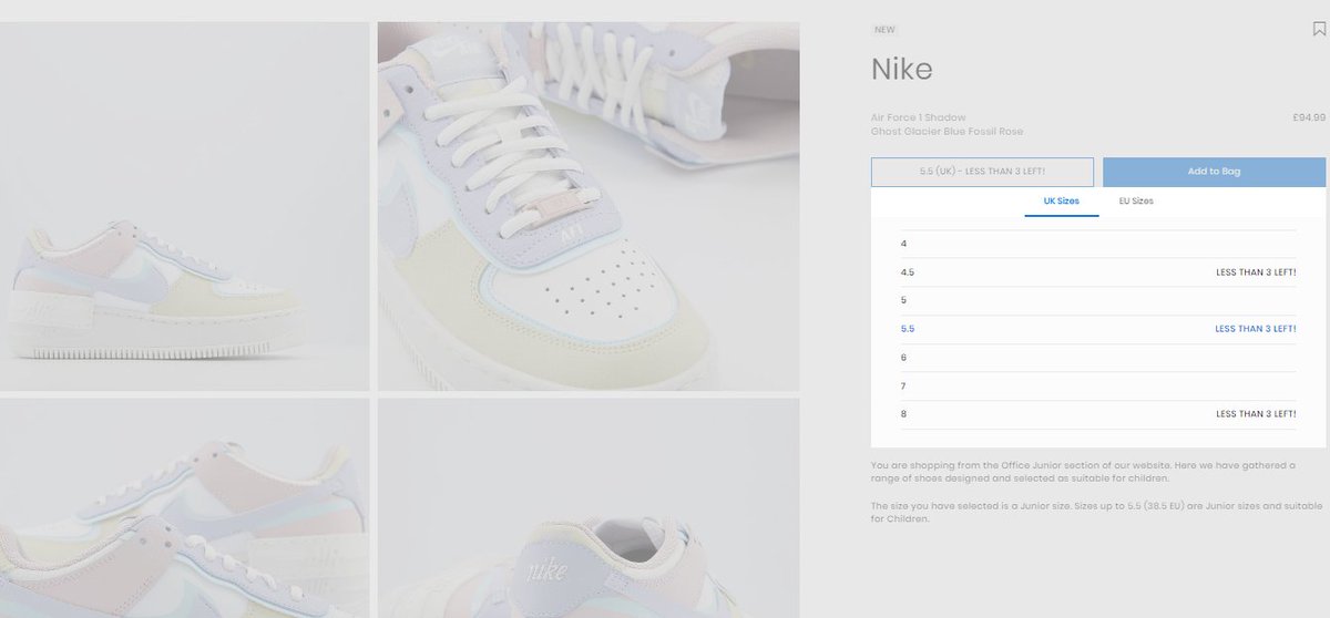 nike air force 1 junior office