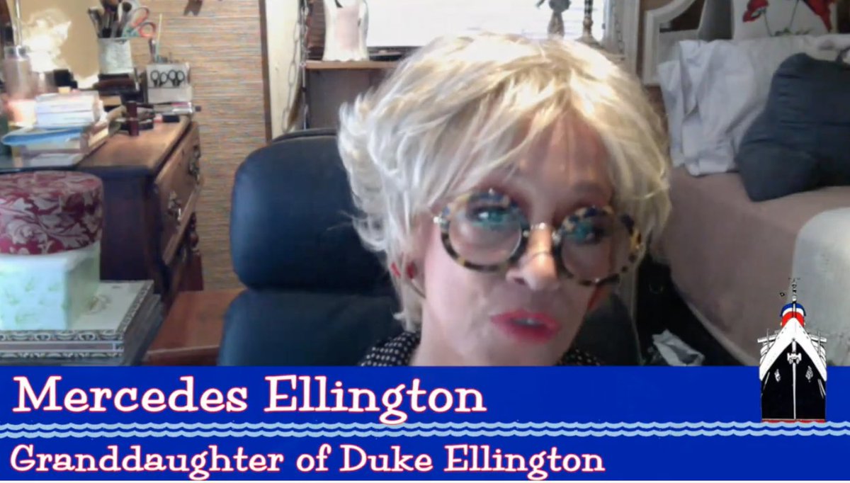 SSUSC's tweet photo. Dance pioneer Mercedes Ellington — the granddaughter of former SSUS passenger/performer Duke Ellington — offers a moving statement in support of #AmericasFlagship. #SSUSGala68 https://t.co/jBkHLJSAFr