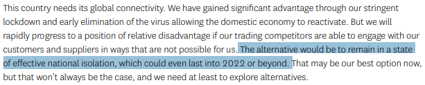 They keep saying things like "effective national isolation" which sounds much more dramatic than "travel restrictions" or "quarantine for arrivals".You're not featuring on Lost, mate. Nobody has locked you in your house and cut the phone lines.