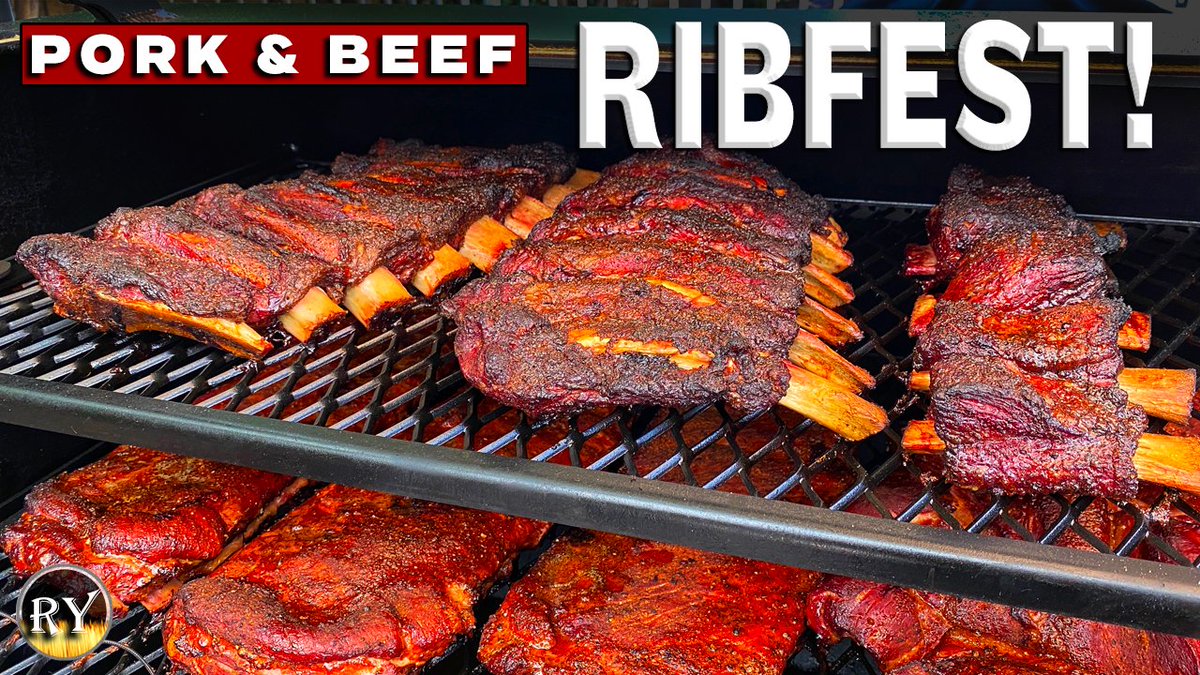 CookWithRy's tweet photo. Pork &amp; Beef Ribs Smoked On The Offset Smoker. Video here: https://t.co/DK9i4YmAHw #grilling #bbq #barbecue #ribs https://t.co/ZiVev7sZK5