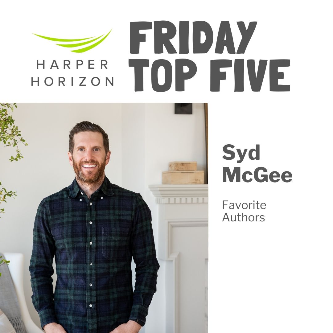 HarperHorizon's tweet photo. Happy Friday! With today's Friday Top Five, we are featuring Horizon author Syd McGee of @studiomcgee and his top 5 favorite authors (in no order!)

- Steven Pressfield
- Nessim Taleb
- Brené Brown
- Ben Horowitz
- Seth Godin

#wearehorizon #smmakelifebeautiful https://t.co/SlBjCchd1U