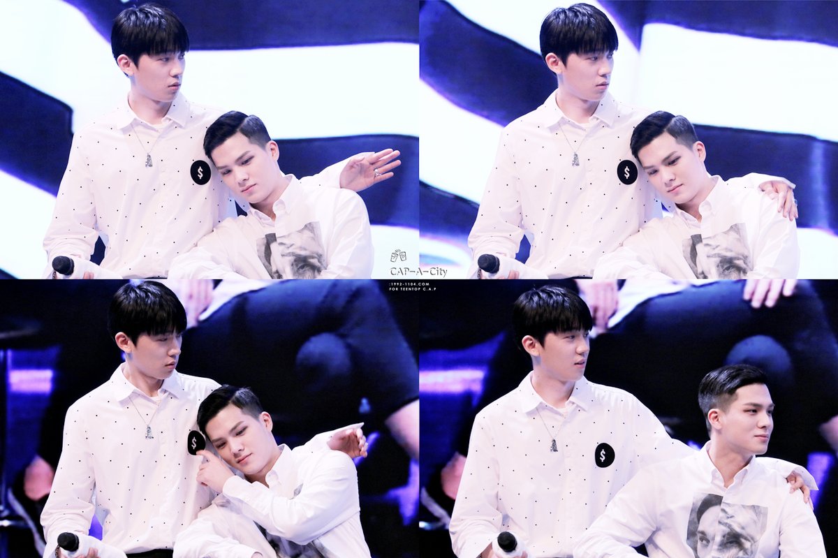  #Hourly_TEENTOP acá hubo cambio de roles porque Minsu parece el maknae   #TEEN10P