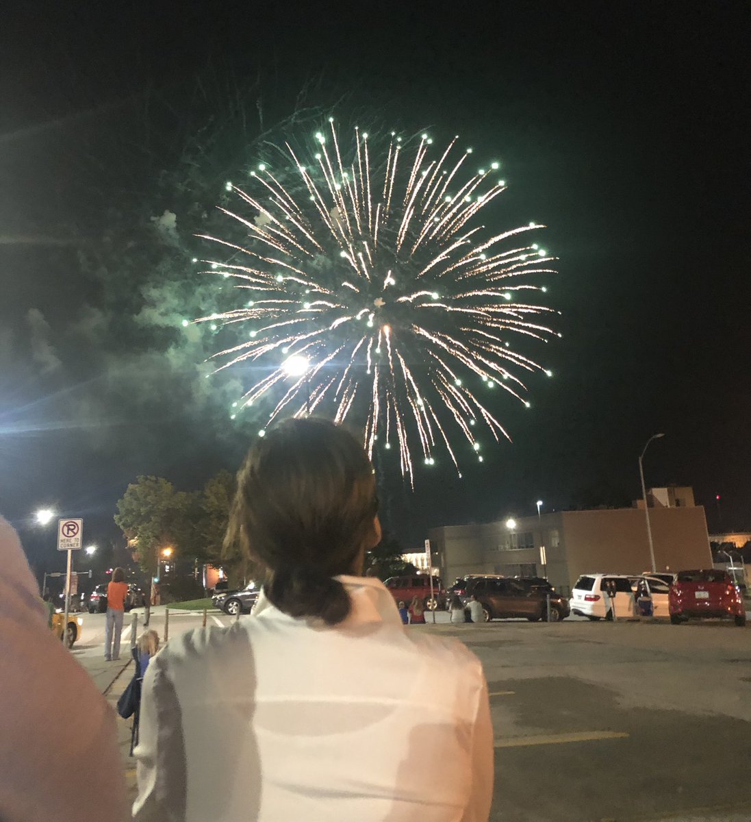 DouglasEmhoff's tweet image. One year ago tonight. Watching fireworks with ⁦@KamalaHarris⁩. Des Moines. 🇺🇸 💥