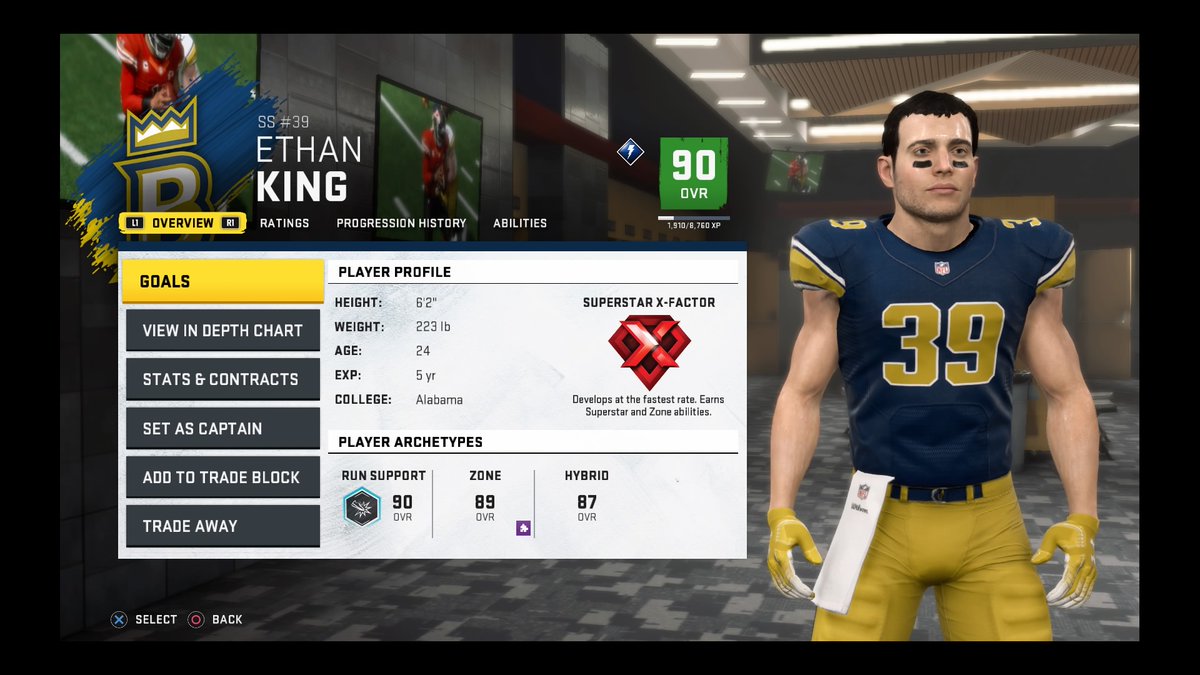 BaronsRfl's tweet photo. The #Barons sign SS Ethan King to a 7yr, 211M dollar contract. "King is one of my favorite players in the league. I'm ecstatic for the opportunity to coach him!" -Coach Woods @RFL_Sim_League https://t.co/aZm843vg6Z
