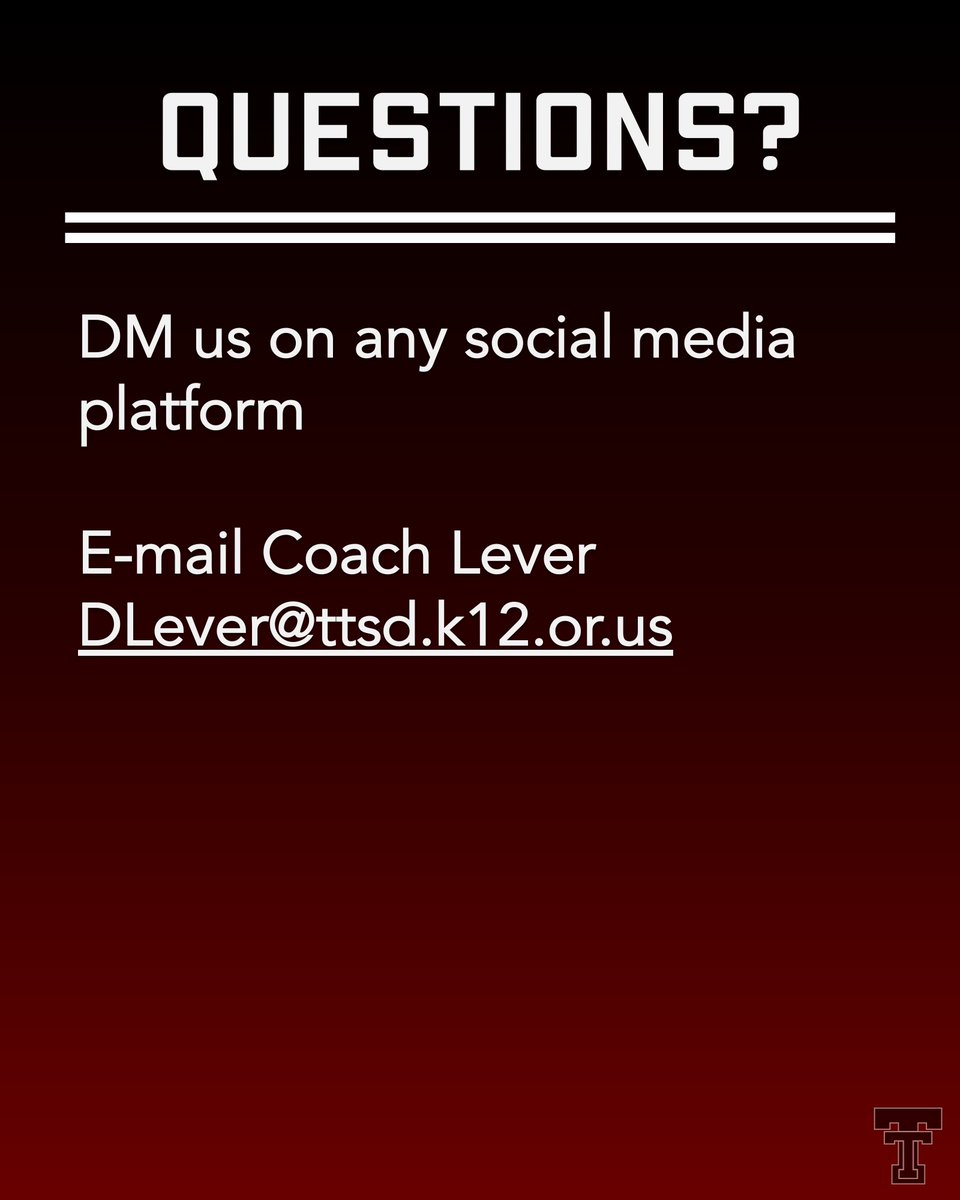 Small groups of 10 will be cycles through coaches stations and will adhere to all COVID guidelines. 

If you have any questions contact us or <a href="/CoachLever/">dan lever</a> directly