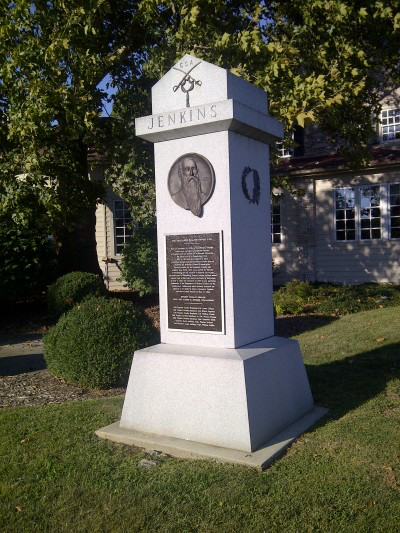 scotthancockOT's tweet photo. @HilaryGreen77 @KevinLevin for your map & records: Confederate General Albert G. Jenkins's monument in Mechanicsburg PA has been removed w/o fanfare; no news stories or announcement that I can find...just gone. Not sure when. Before and after: https://t.co/TFf15Xqr9l