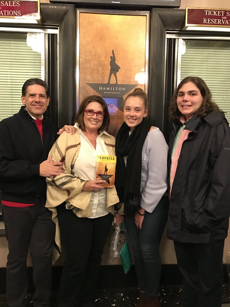 September 2016, NYC. Best gift ever. #hamilfilm